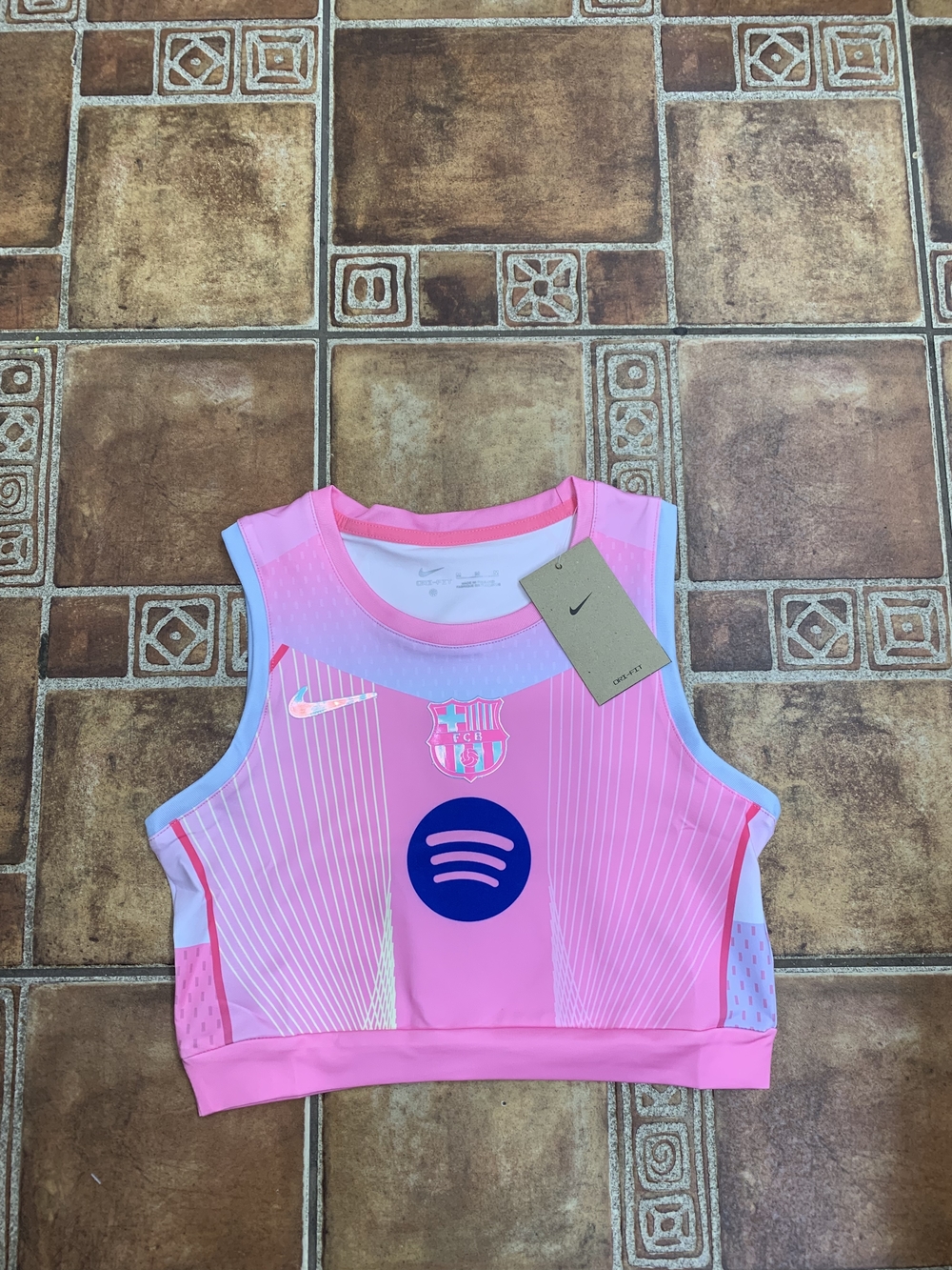 Nike x FC Barcelona 2025/26 Cropped Training Vest Size S